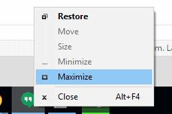 אפליקציית Windows Maximize