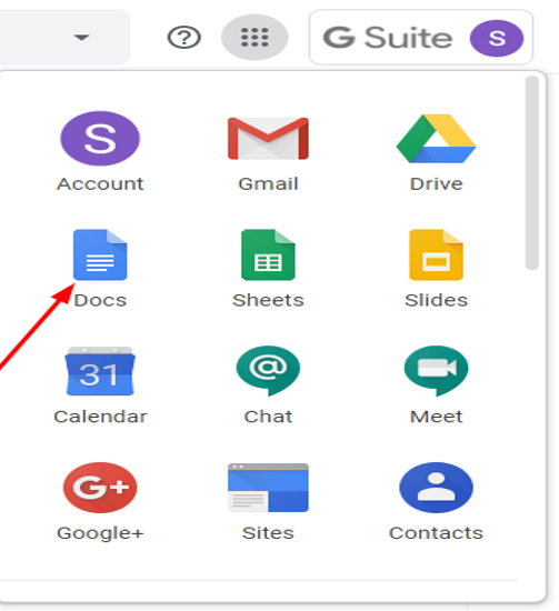 Google Docs-ზე წვდომა