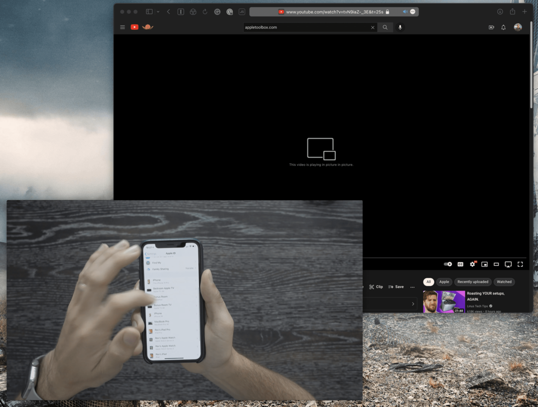 როგორ გამოვიყენოთ YouTube Picture-in-picture Safari-ში Mac - 2-ზე