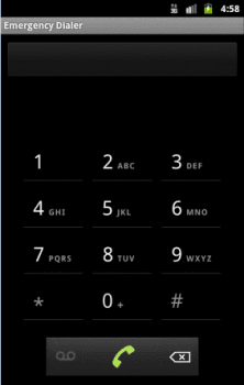 Телефон для екстреної допомоги Android