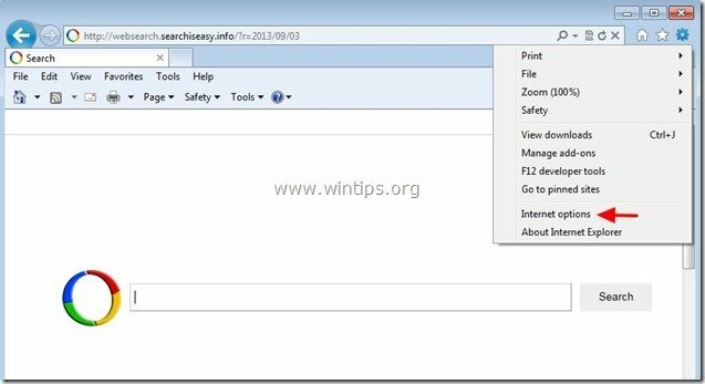 Remove-searchiseasy.info-internet-explorer