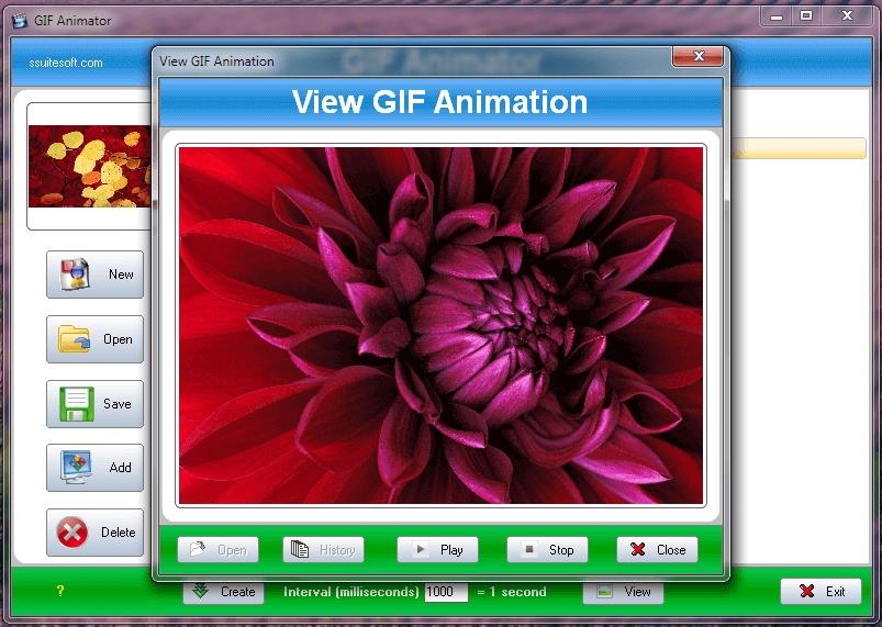 Software SSuite GIF Animator para Windows 2020