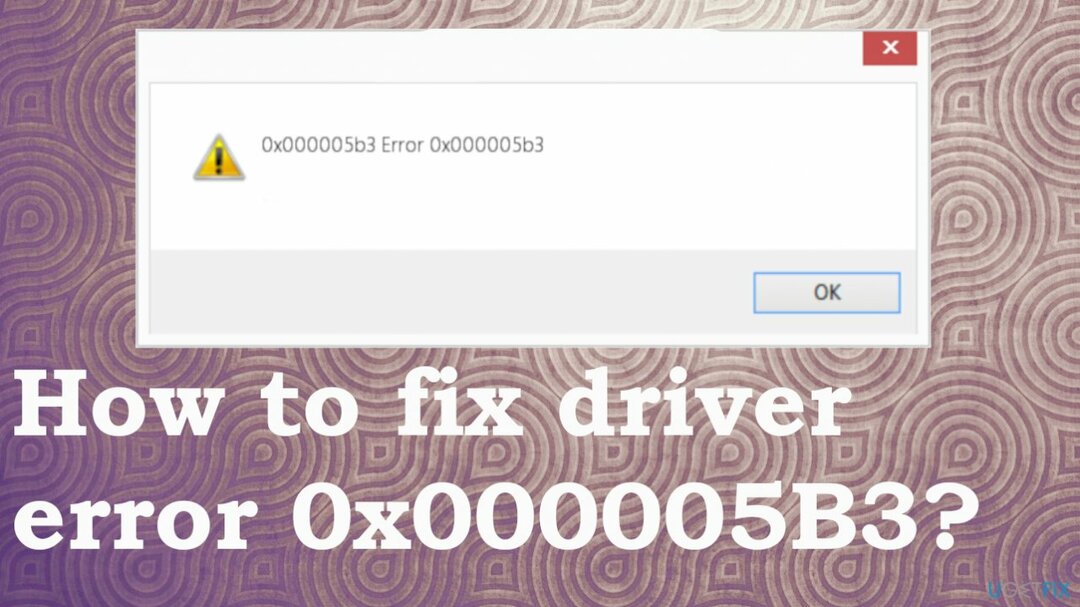 Errore del driver 0x000005B3