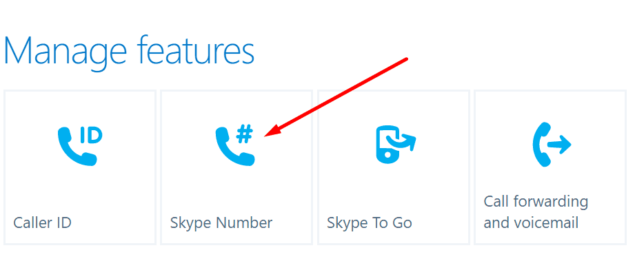 skype spravovat funkce skype číslo