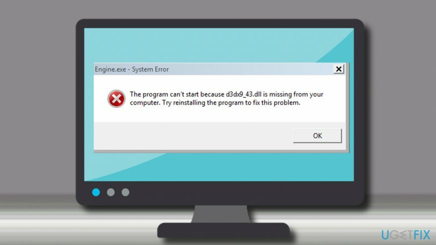 д3дк9_43.длл недостаје грешка на Виндовс-у