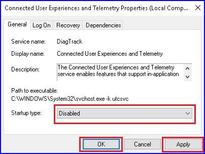Cómo desactivar el servicio de telemetría de Windows 10 configurando