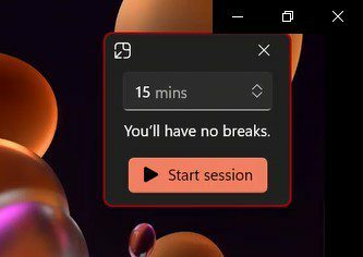 Sesi Fokus Windows 11