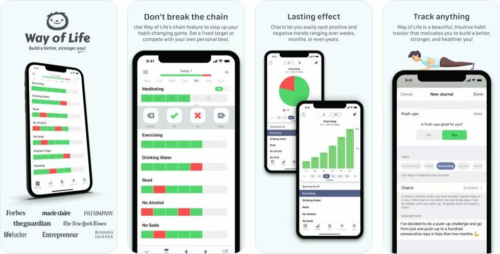 Way of Life gewoonte-tracker-app