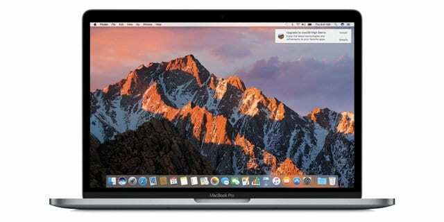 So deaktivieren Sie macOS High Sierra Upgrade-Benachrichtigungen