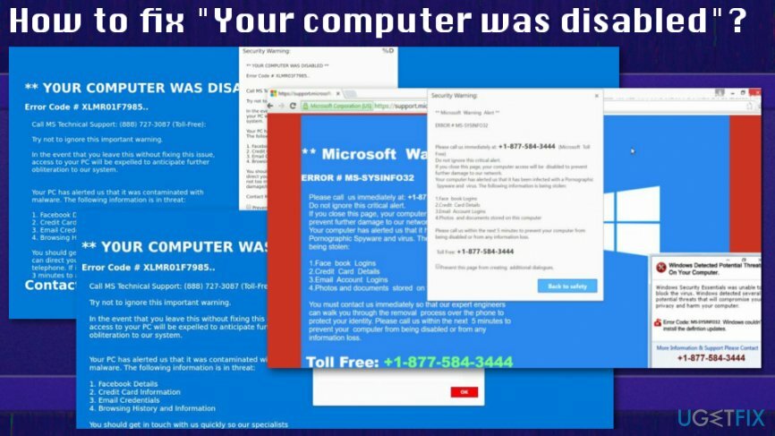 So beheben Sie die Warnung " Ihr Computer wurde deaktiviert"