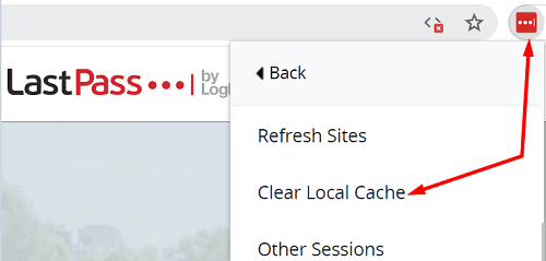 clear-local-cache-lastpass