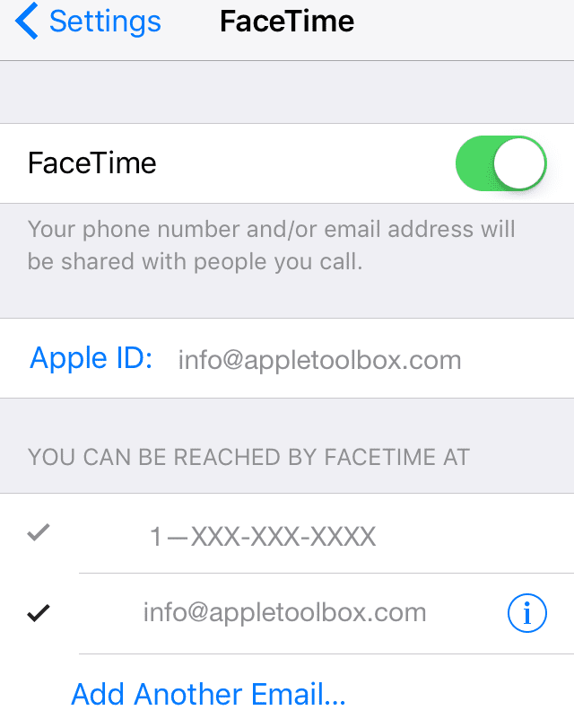 FaceTime не работает в iOS 10, как исправить