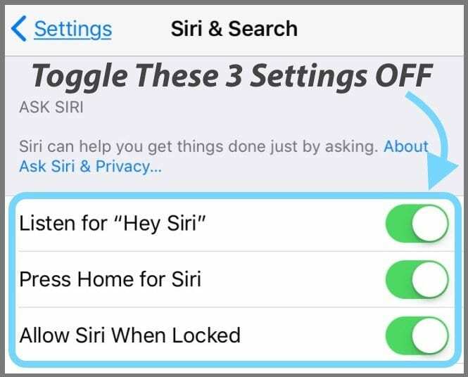 Nem lehet kikapcsolni a Siri-t az iOS 11 rendszerben? Könnyebb, mint gondolná