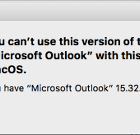 Outlook non funzionerà in MacOS High Sierra - Risolto