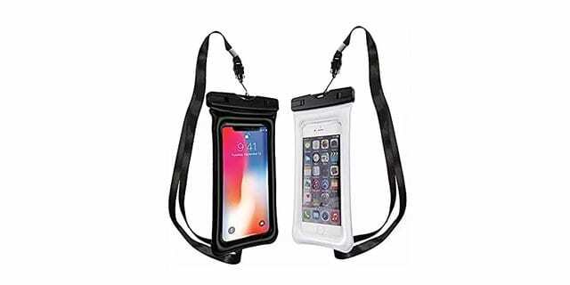 iPhone X-Serie in wasserdichter Tasche