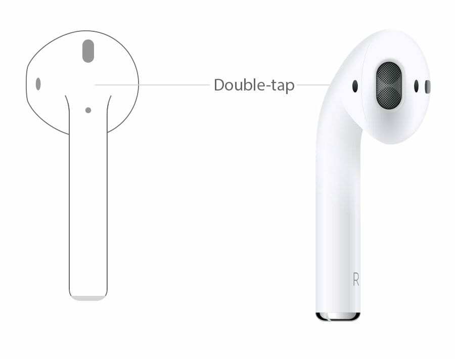 Apple AirPods: Zdokonalení AirPodu Double Tap