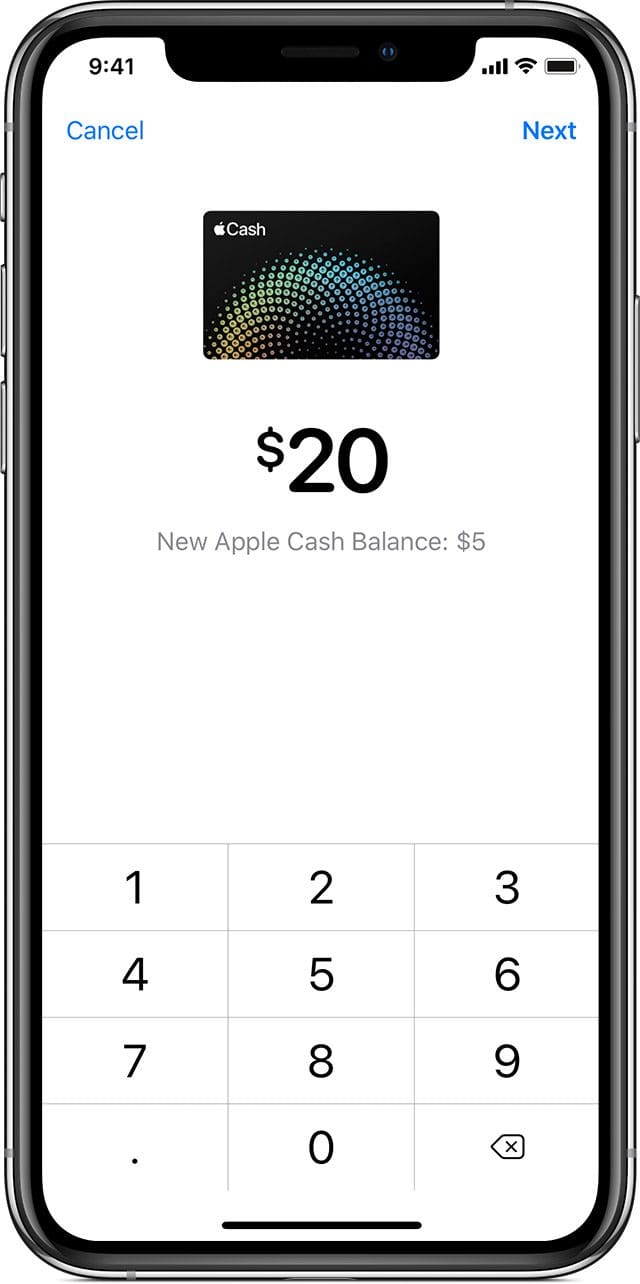 Kako prenijeti novac Apple Cash karticom