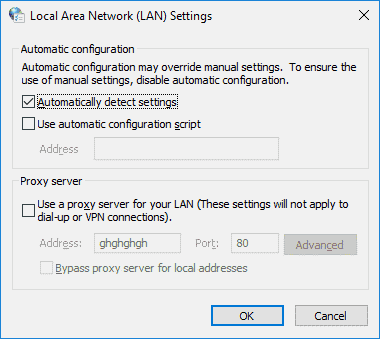Setări Windows LAN
