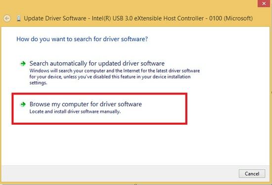 Răsfoiți computerul meu pentru software-ul de driver