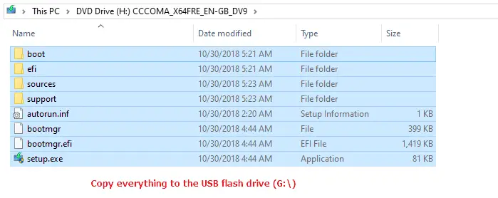 สร้างสื่อการตั้งค่า usb windows 10 - diskpart