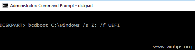 मरम्मत बूट फ़ाइलें UEFI विंडोज़ 10-8