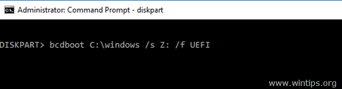 popraviti zagonske datoteke uefi windows 10-8