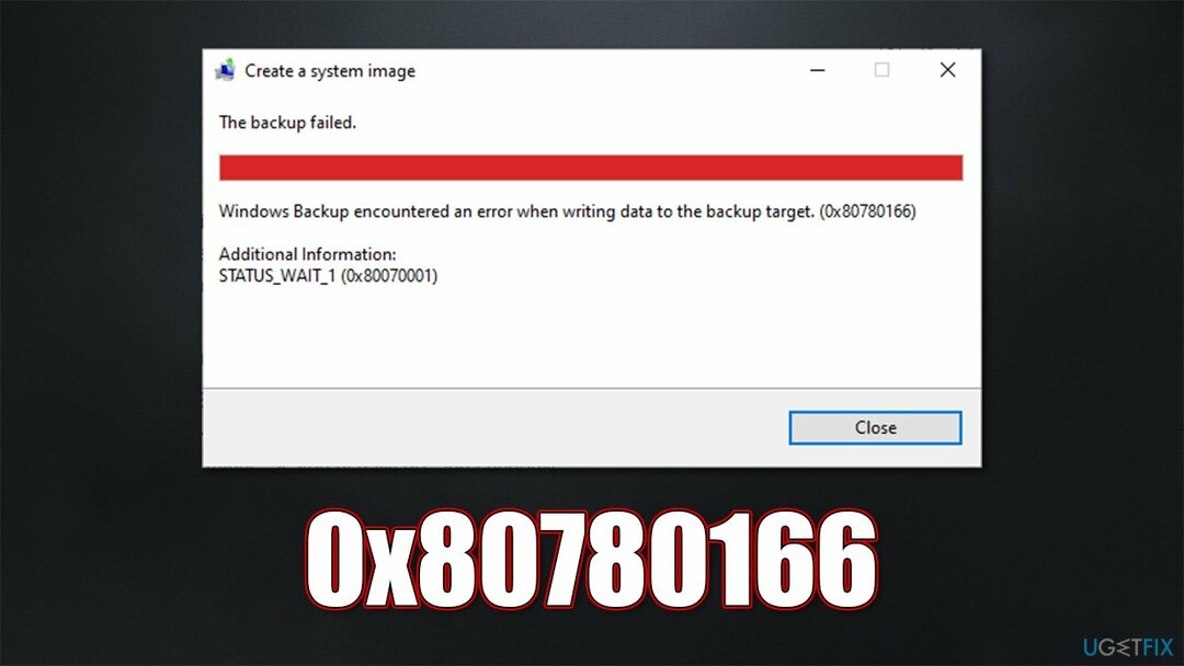 Come correggere l'errore di backup di Windows non riuscito 0x80780166?