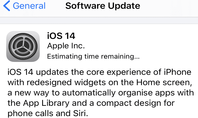 ios-update-застрял на оценке-оставшееся время