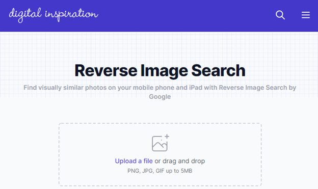 Digital Inspiration Reverse Image Search
