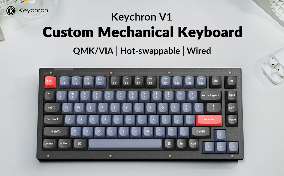 Melhores acessórios para M2 Mac Mini - Keychron V1