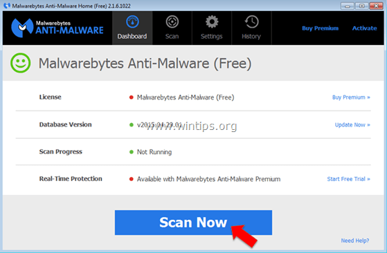 Malwarebytes Kötü Amaçlı Yazılımdan Koruma