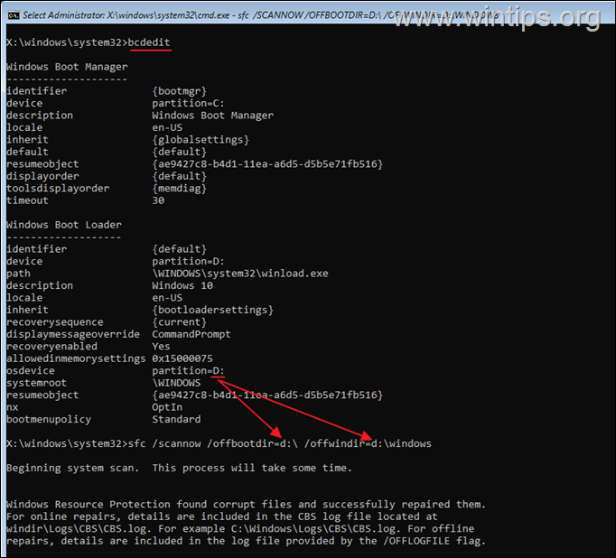 sfc Scannow Offline-Befehl