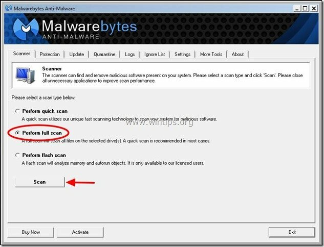 malwarebytes-antymalware-pełne skanowanie