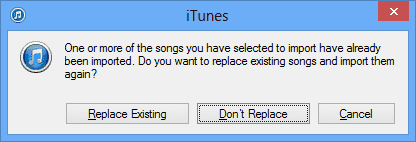 Výzva iTunes na nahradenie