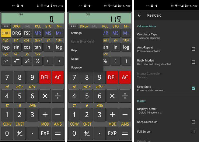 Calculatrice scientifique RealCalc