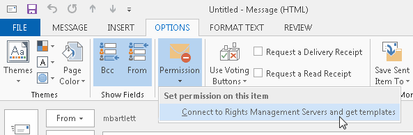 Mit RMS-Option verbinden