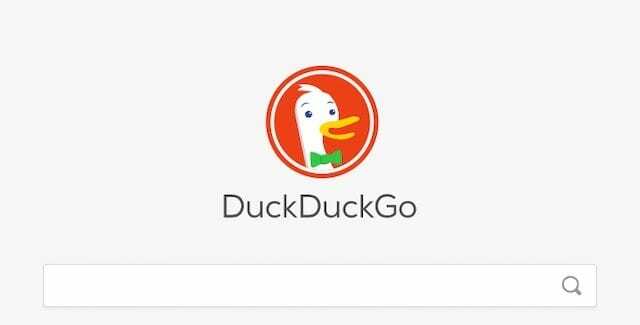 Pakeiskite „iPhone“ paieškos variklį į „DuckDuckGo“.