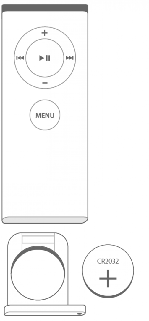 Apple TV Remote Blanco