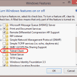 Comment installer Telnet dans Windows 10