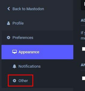 Diğer seçenek Mastodon