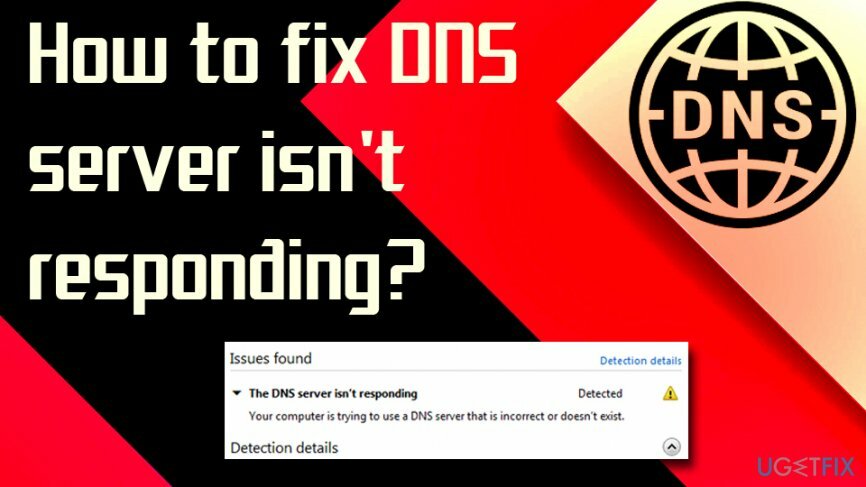 תקן את שרת ה-DNS שלא מגיב