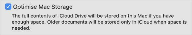 Optimizirajte možnost shranjevanja Mac v sistemskih nastavitvah iCloud