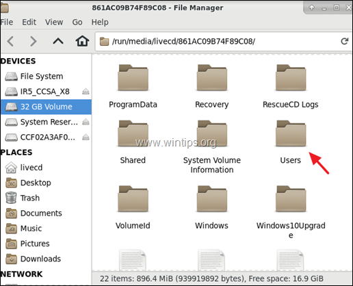 Redd filer når Windows ikke starter