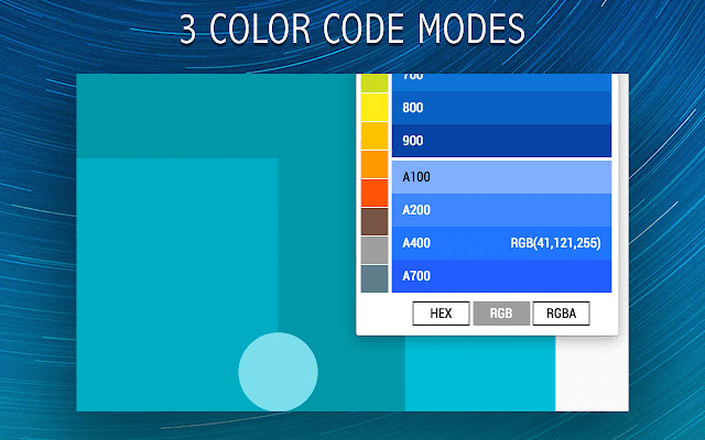 Palette de conception de matériaux simples