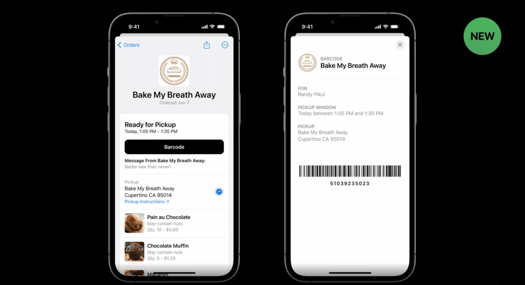 Zeigen Sie den Barcode in der Wallet-App an