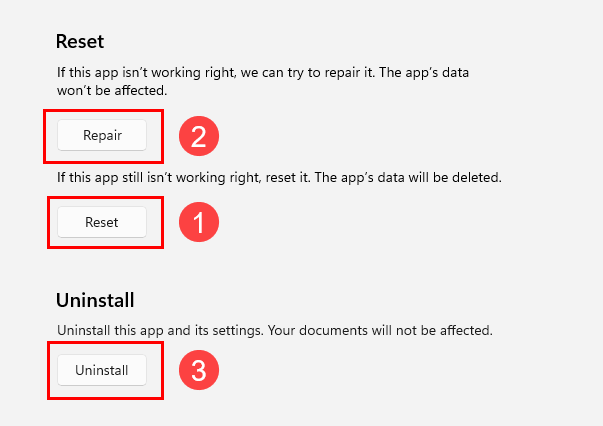 OneDrive Microsoft Store -sovelluksen nollaaminen virhekoodin 0x80071129 korjaamiseksi