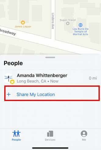 Find My ऐप का उपयोग करके iPhone पर अपना स्थान कैसे साझा करें