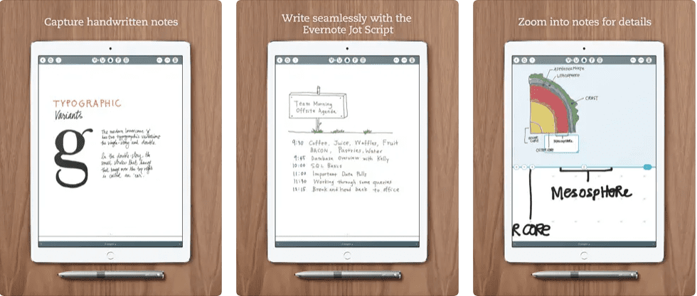 Vorletzte Notizen-App für iPad