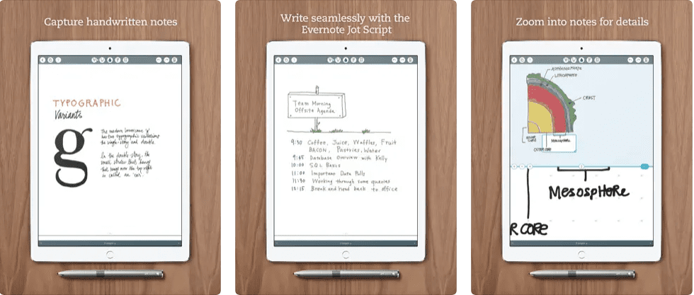 Avant-dernière application de prise de notes pour iPad