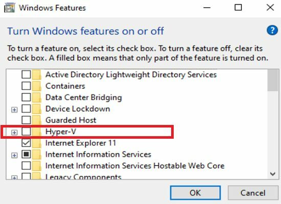 deaktiver-Hyper-V-Windows